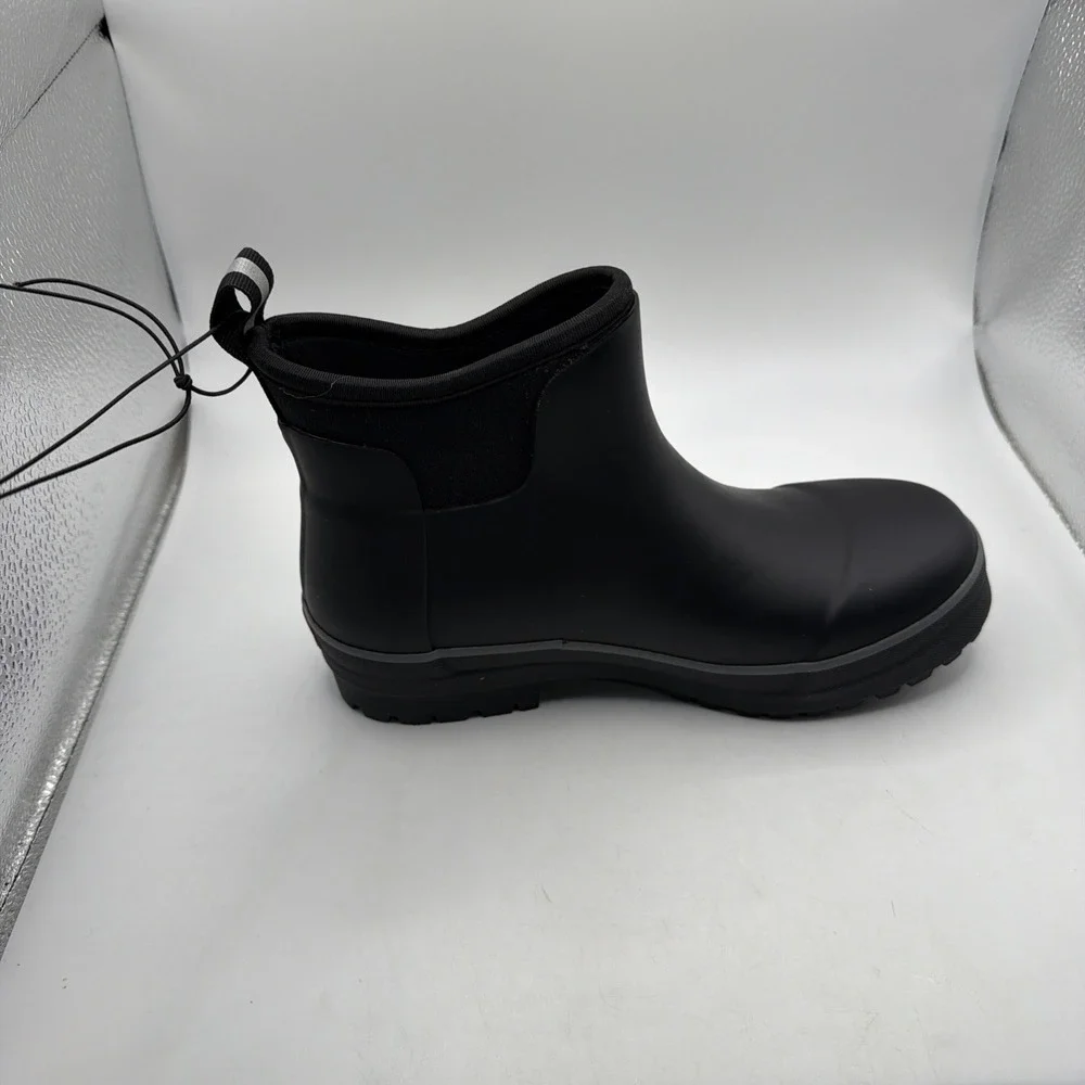 Chooka Everyday Neoprene Ankle Rain Boot Women's Black Insulated Waterproof -6